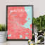 Amsterdam City Map - No Frame Print-1927335506
