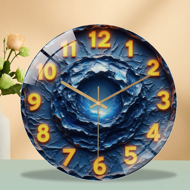 Horloge murale 12 po Glowing