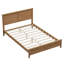 Lit plateforme moderne en bois massif avec support de lattes en bois robuste, aucun sommier requis-1287826462-1304296902