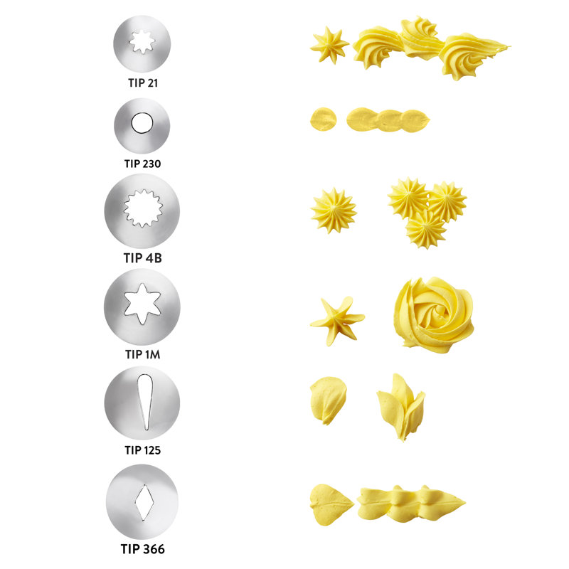 Wilton Stainless Steel Dessert Decorator Pro with 6 Tips