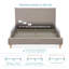 Normsman Vireo Upholstered Platform Bed - Tungsten Grey - Queen, Bed