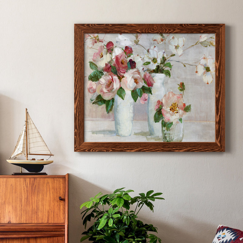 Shades Of Blush - Peinture sur toile encadrée, H 20 po x l 17 po x P 1,5 po, Érable