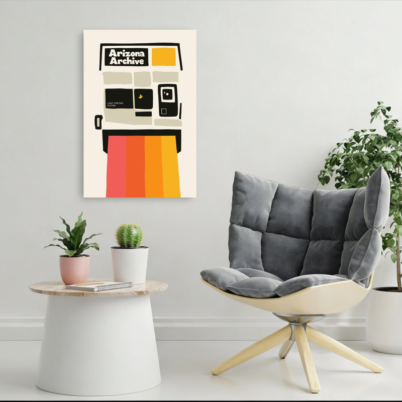 Arizona Archive Camera Bold Minimalist Modern Wall Art Print 1 Piece Wrapped Canvas Wall Art, 91.44cm H x 60.96cm W