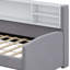 Lit plateforme tapissier avec rangement et tiroirs-106341889
