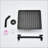 10" Square Rainfall & High Pressure Stainless Steel Bath Shower head  Matte Black-124802027