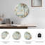 «Beach Scene», horloge murale en verre-1267683544