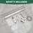 Free Standing Tub Faucet, High Flow Freestanding Bathtub Faucet with Waterfall Spout & Handheld Shower, 360°Swivel Tub Filler, Brass Body-124428145