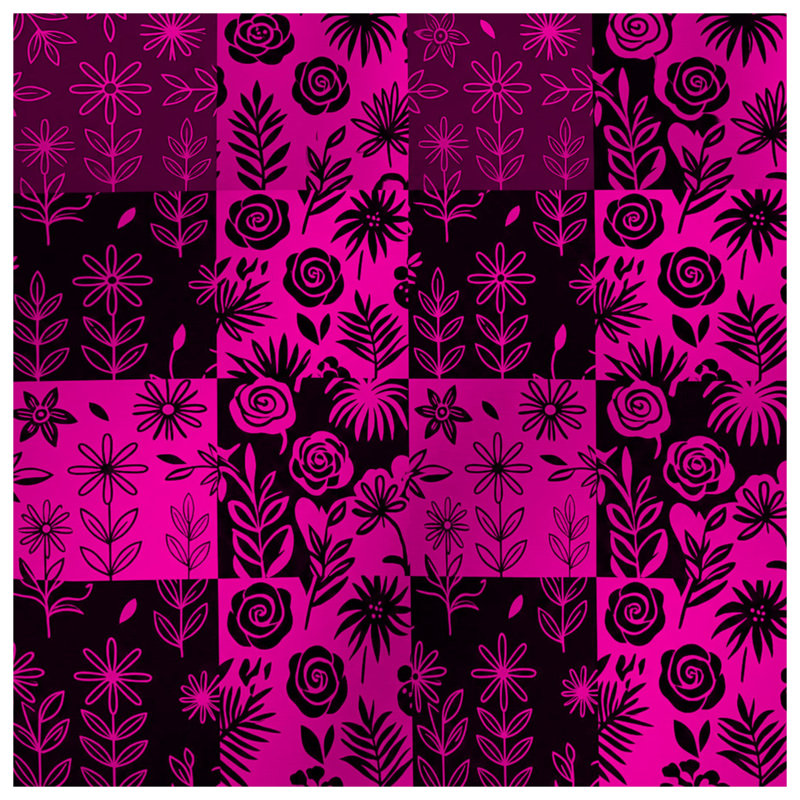 Pink Floral Patchwork Duvet Covers, Twin