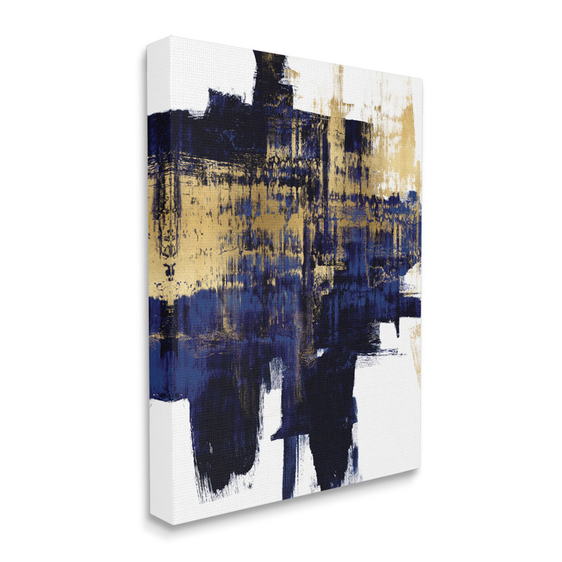 Art mural abstrait sur toile Mouch, Toile tendue, H 40 po x l 30 po
