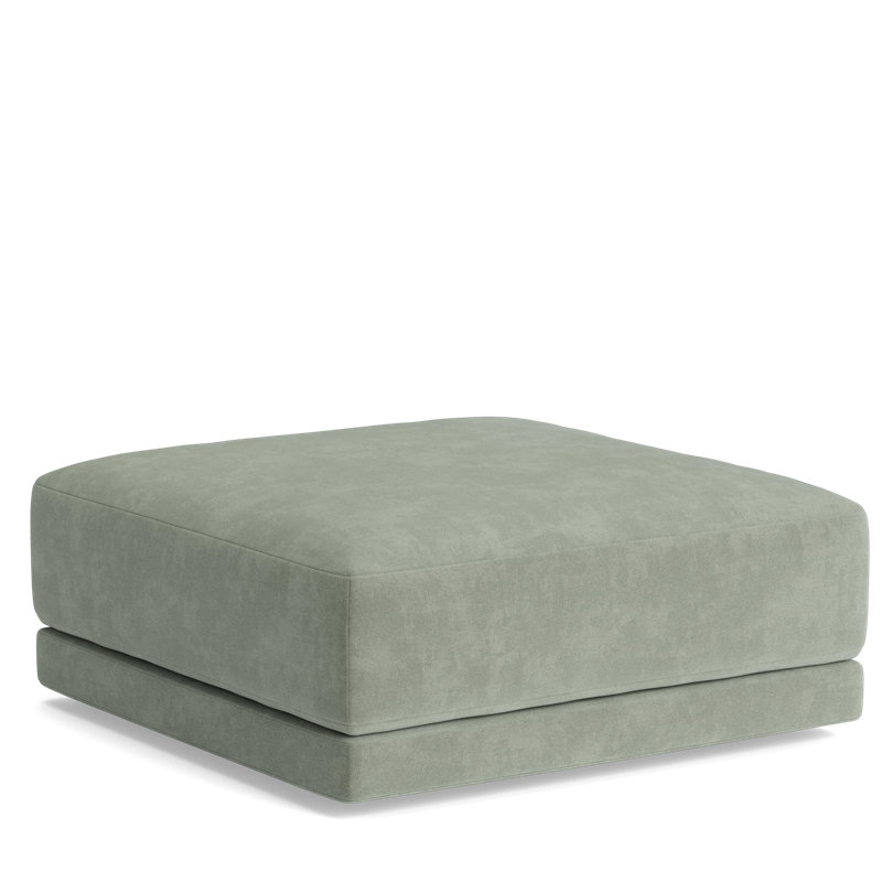 Eva Ottoman, Velvet - Sage