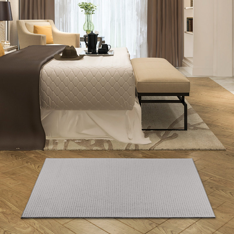 Tapis brun avec envers Furnish My Place, Demi-cercle 1 pi 6 po x 3 pi