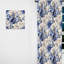 Victorienne fleurs bleues et blanches damassées III - Rideau damassé - Rideau obscurcissant - 1 panneaux-107562355