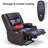 26'' W Oversized Dual Motor Power Lift Recliner Infinite Position With Heat And Massage, Faux Leather-97828951