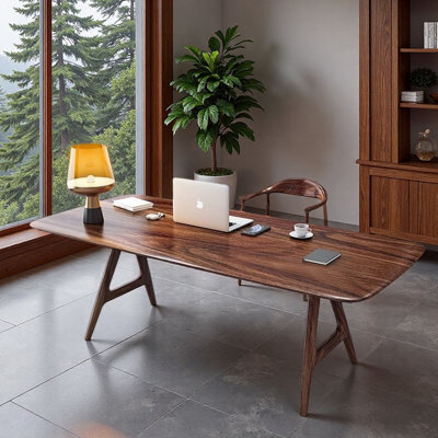 Bureau à structure en A en bois massif