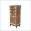 Armoire de rangement rustique en bois avec porte découpée décorative - H 50,79 po-1246535544