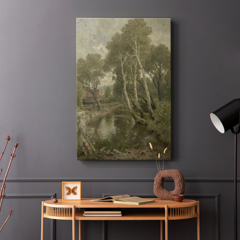 Paysage rétro CLxxl III - galerie Cavas, H 48 po x l 32 po