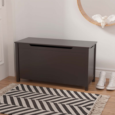 Rangement pour enfants avec couvercle à charnières de sécurité, pour organiser les jouets et ajouter du style aux salles de jeux