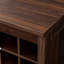 Armoire 32 bouteilles en noyer brun - Buffet modulaire pour votre maison avec fentes