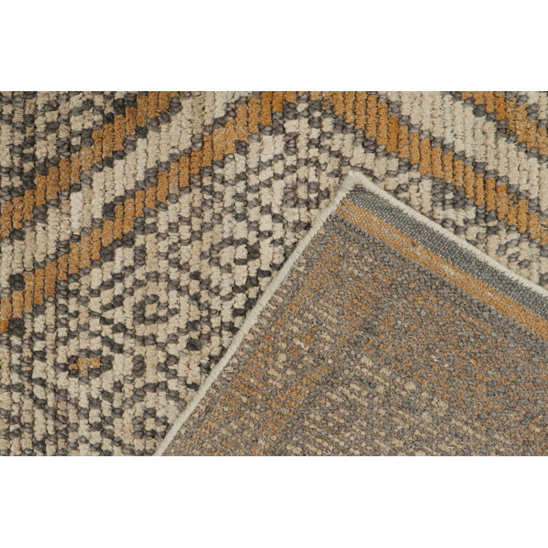 Moroccan Hand Knotted Area Rug, Rectangle 6' x 9'
