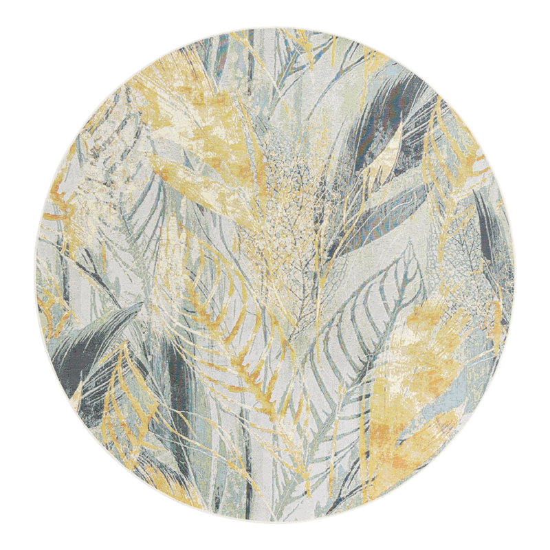 Firman Wygant Indoor/Outdoor Area Rug, Round 7'10"