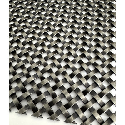 Wire Mesh Antique Nickel Finished Architectural Woven Furniture and Creative Grille Mesh NASHAN