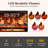 Freestanding Electric Fireplace Heater With Realistic 3D Flame