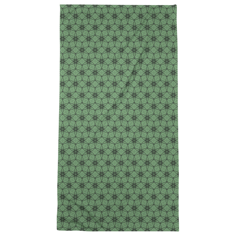 Katelyn Elizabeth Beach Towel, Green/Black