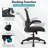 Ergonomic Office Desk Chair – Breathable Mesh, Adjustable High Back & Lumbar Support, Flip-Up Armrests, Executive Rolling Swivel Computer Chair For Home Office, Black