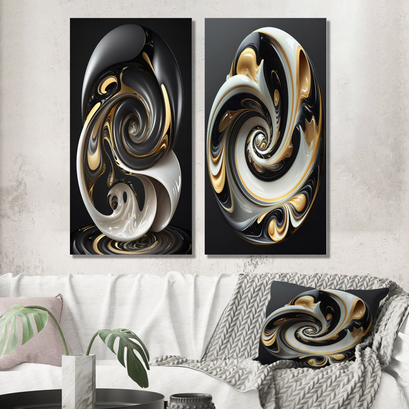 «Vitrail blanc liquide», 2 pièces sur toile, Toile tendue, H 20 po x l 24 po