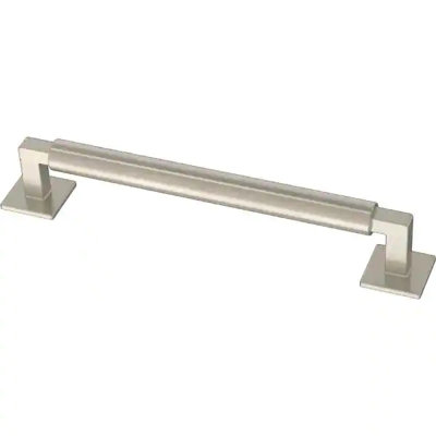 Poignée moderne 6 5/16 po nickel satiné