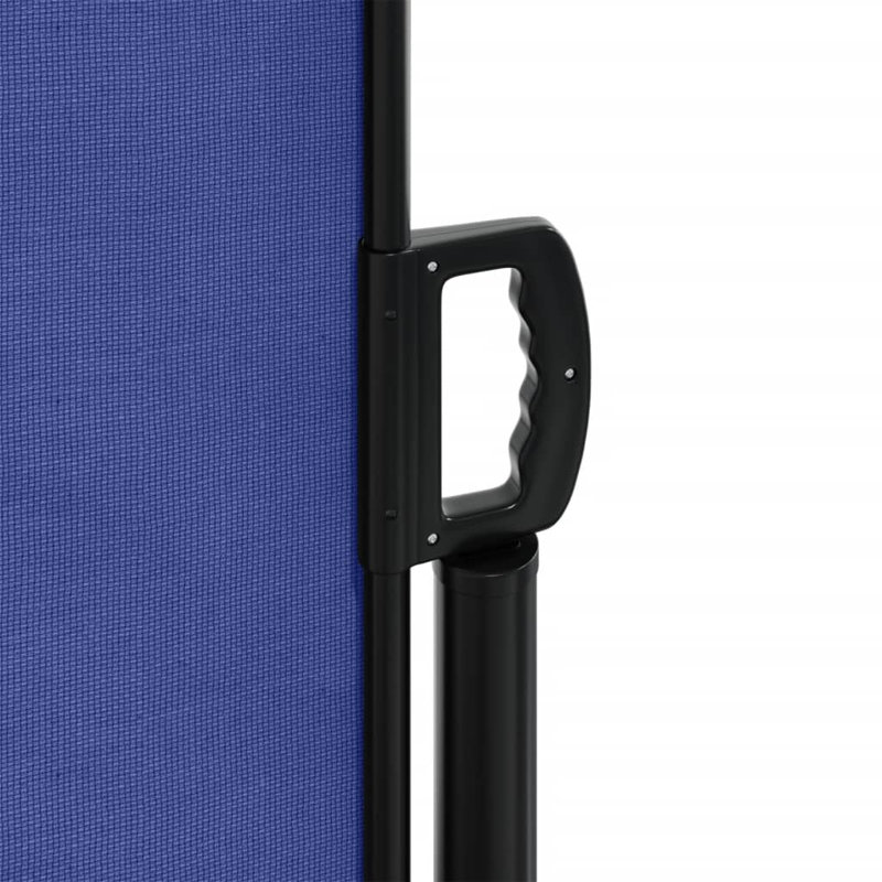 Dakota Fields 600cm W Polyester Cover Motorised Retractable Side Awning, 100cm H x 600cm W, Blue
