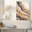 Toile abstraite craquelée et rouille sur toile grise-133545391