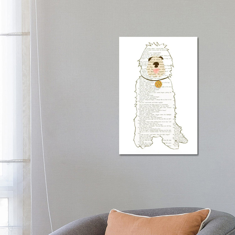 «Dog» par Paper Cutz - impression, H 26 po x l 18 po x 1,5 po