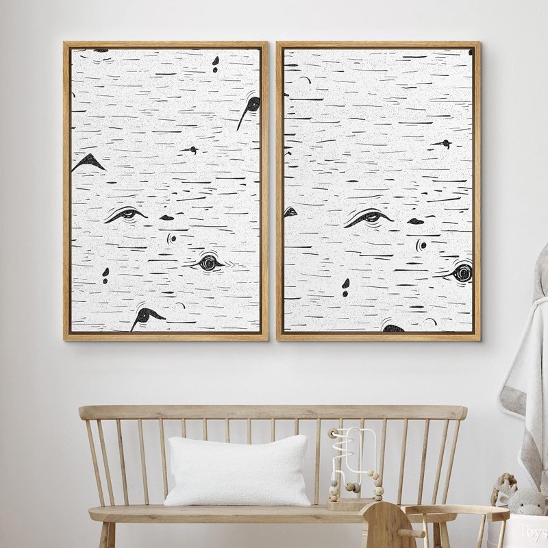 Écorce d'arbre de bois détaillée, gros plan, abstrait, minimalisme sauvage, noir et blanc, H 36 po x l 24 po