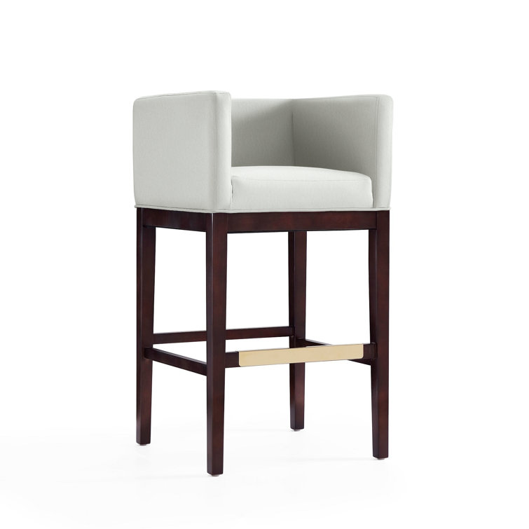 Beeley Upholstered Counter Stool with Solid Wood Frame