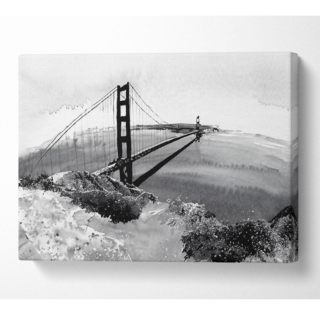 San Francisco Brücke B N W über die Gewässer - Druck