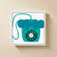 Bleu téléphone rétro-543397053
