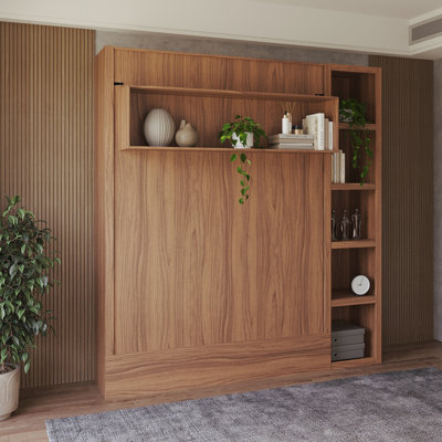 Lit escamotable avec bibliothèque Easy-Lift