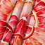 Tapisserie murale fruit pamplemousse rose-133648741