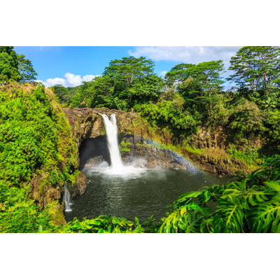 Hawaii, Rainbow Falls by SCStock - Wrapped Canvas Print