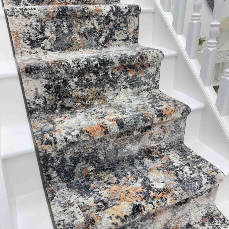 Stair Runner Abstract Area Rug, Stair Runner 66 x 540 cm