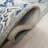Saguenay Micro-Loop Hand Tufted Wool/Cotton Floral Rug in Blue-1700321933