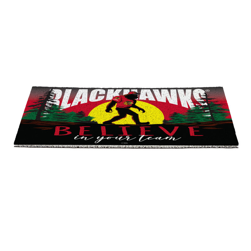Paillasson Chicago Blackhawks Bigfoot 28 po x 16 po