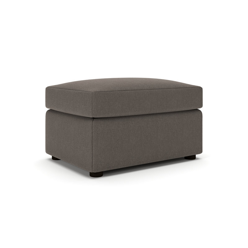Pouf rembourré Cécilia, Gris anthracite Drusky