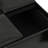 Avalon 35"W Upholstered Vegan Leather Modern Square Coffee Table Storage Ottoman with 4 Flip-Over Trays-1303952604-1243506054