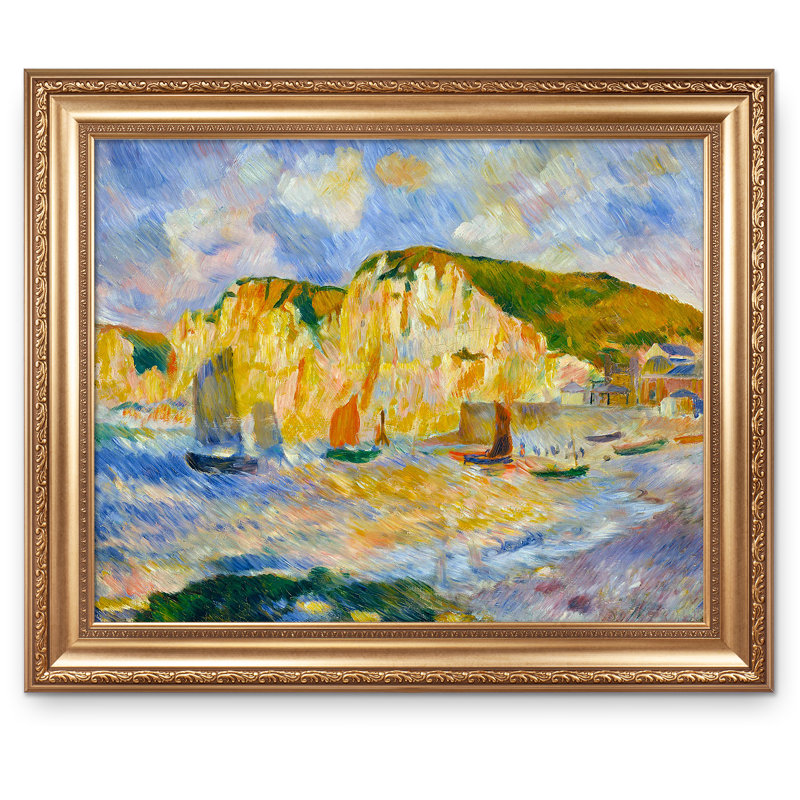 "Mer et falaises" par Pierre-Auguste Renoir, H 30 po x l 36 po