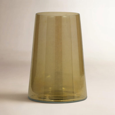 Glass Vase Glass Sleek Contemporary Silhouette with Modern Tapered Design and Smooth Minimalist Form for Decorative Display.