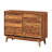 Brown 6 Drawer Double Dresser Featuring Vintage - Style And Bevel Design, 47.3 Inches Wide, For Hallway Organization With Dresser, W 13.5 D 30 H, Ideal Bedroom, Living Room Or Storage