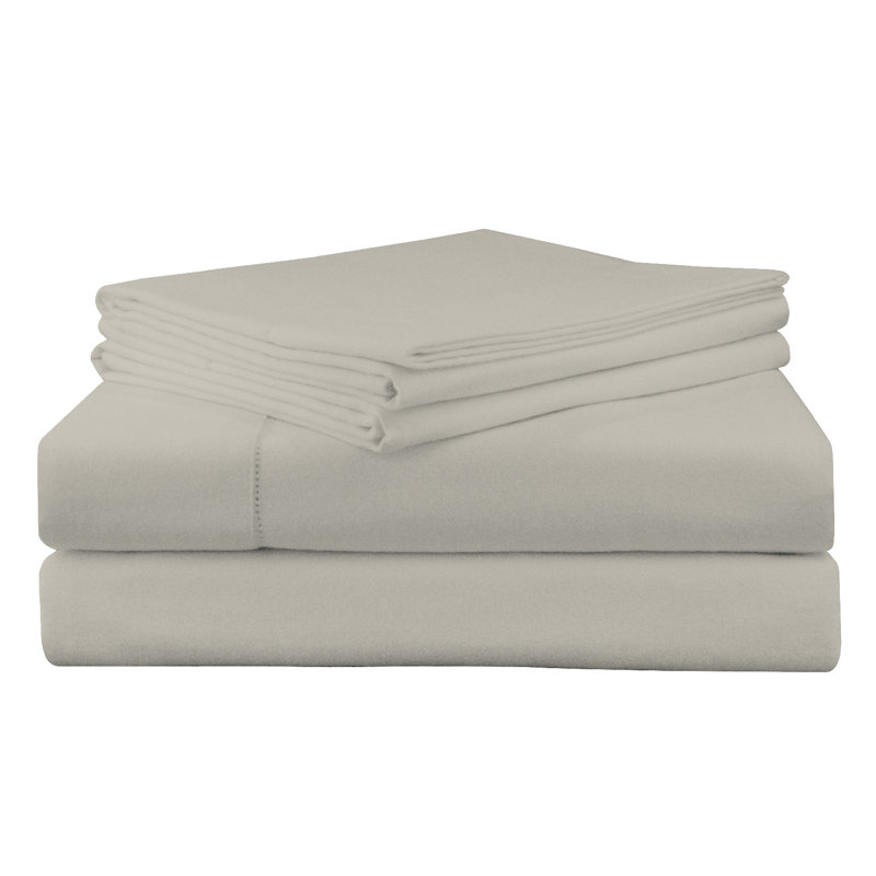 Ensemble de draps 100% coton flanelle lourde Pointehaven 200 g / m², Ensemble de draps pour lit très grand californien