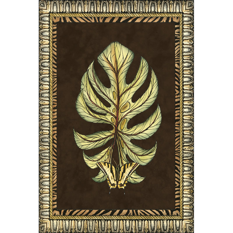 Feuilles de safari II, H 18 po x l 12 po x P 1,25 po